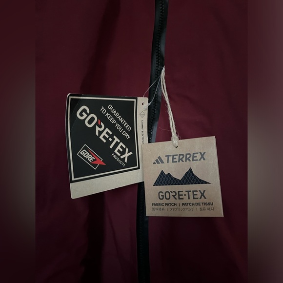 Adidas Terrex Techrock 3L Gore-Tex C-Knit Jacket Black / Shadow Red IB4238 - Picture 6 of 7